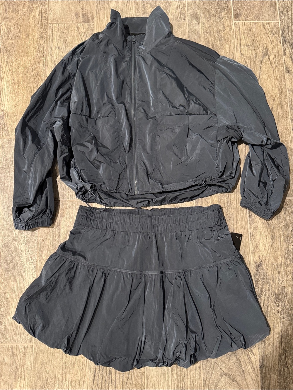 EVRI Blue  Utility Jacket and Skirt Set